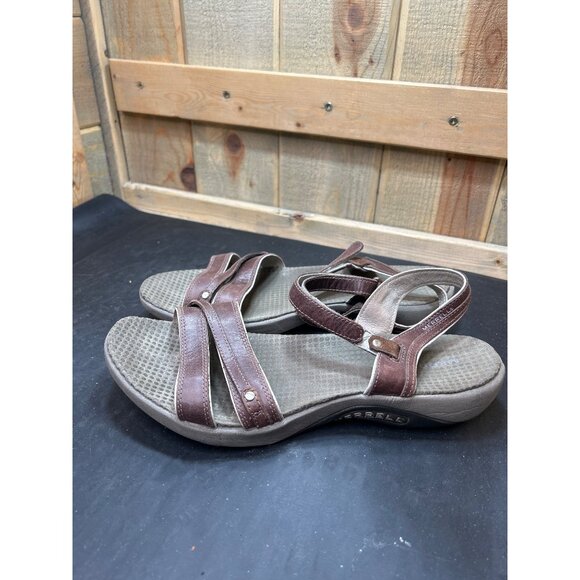 Merrell Dahlia Coffee Bean Womens Sandals Size 10 Adjustable Straps Durable Ligh - Picture 4 of 6